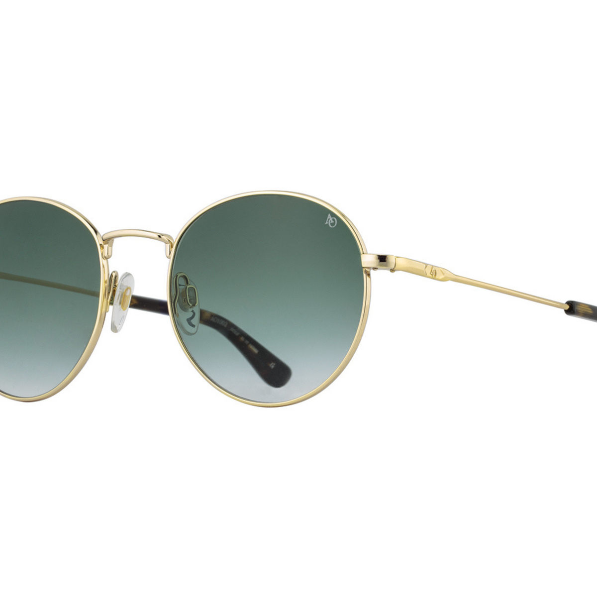 AO-1002 Round Eyeglass Frames - Gold – Frame of choice