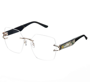 Eyeglasses with U.S. Army logo on a white background