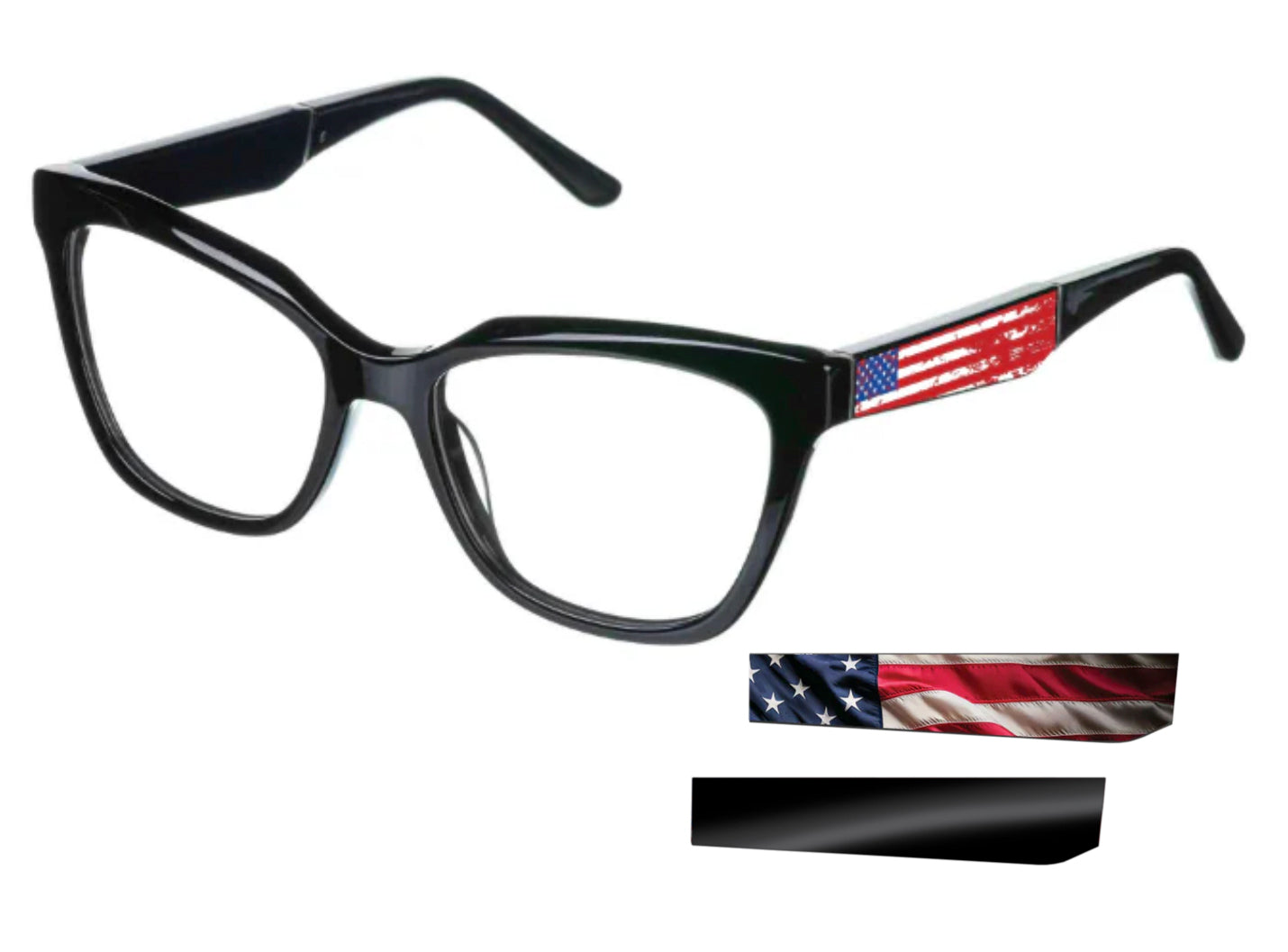 Blue Light USA Flag Glasses