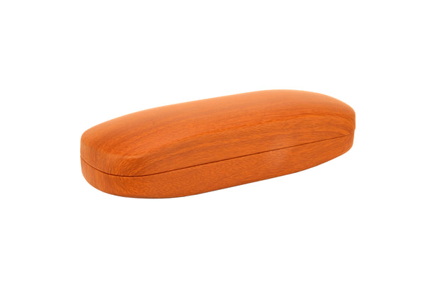 Hard Shell Eye Glass Case Faux Medium Wood