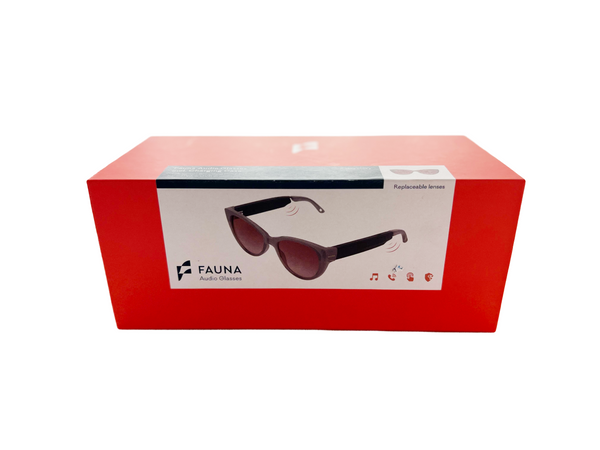 Fauna Bluetooth Audio Glasses Incl. Charging Case【Rubia Milky】