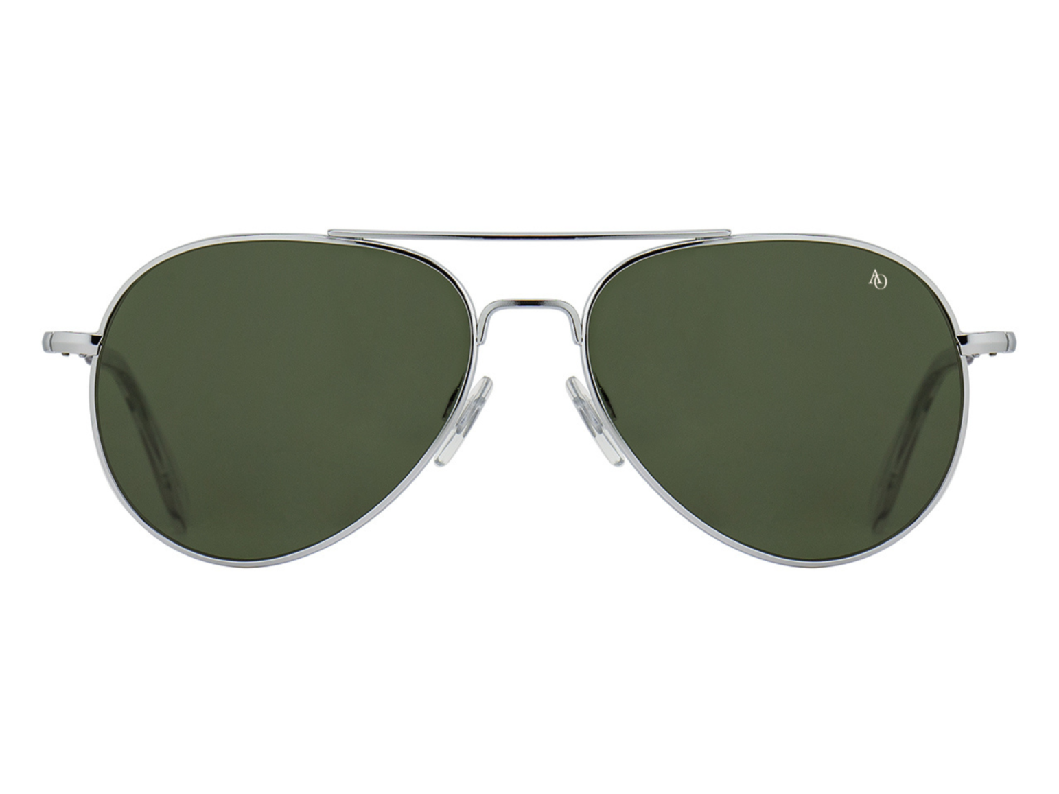 Vintage American Optical Unisex Sunglasses Aviators Glasses 5 1/2 AO Silver American Optical AO 5 1/2 Aviator Pilot Vintage Sunglass  main image 4